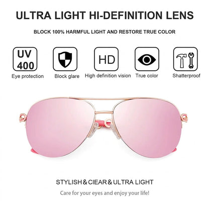 Polarized UV400 Sunglasses for Women with Glare Reduction and Lightweight Design