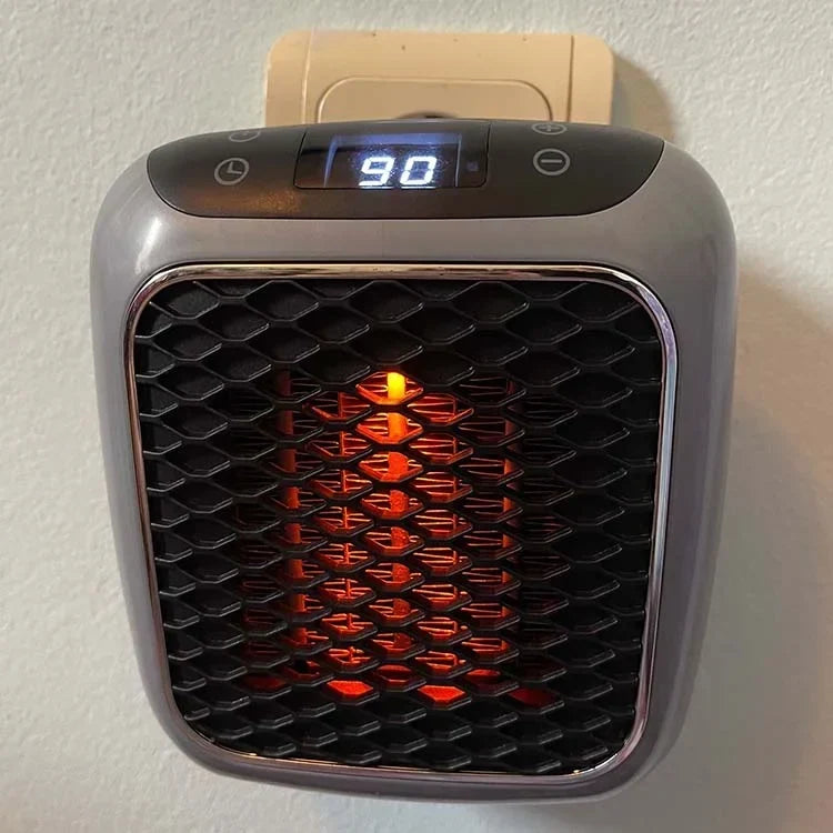 Portable 800W Space Heater with Timer and Tip-Over Protection
