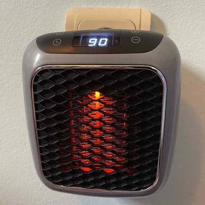 Portable 800W Space Heater with Timer and Tip-Over Protection