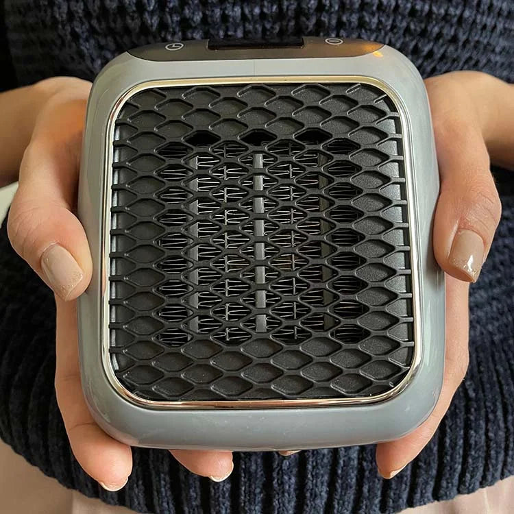 Portable 800W Space Heater with Timer and Tip-Over Protection