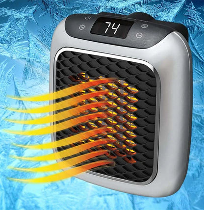 Portable 800W Space Heater with Timer and Tip-Over Protection