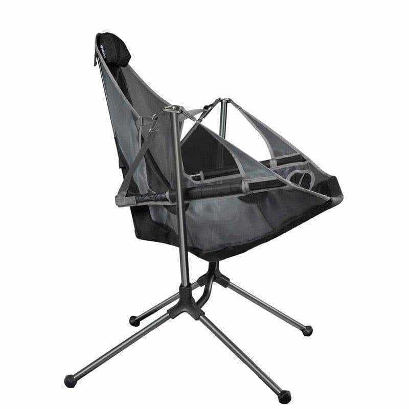 Portable Folding Outdoor Rocking Chair with Pillow