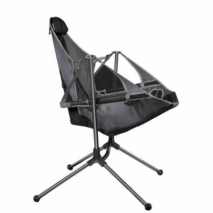 Portable Folding Outdoor Rocking Chair with Pillow