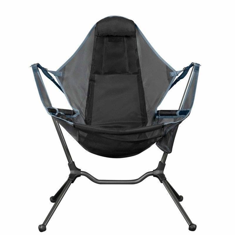 Portable Folding Outdoor Rocking Chair with Pillow