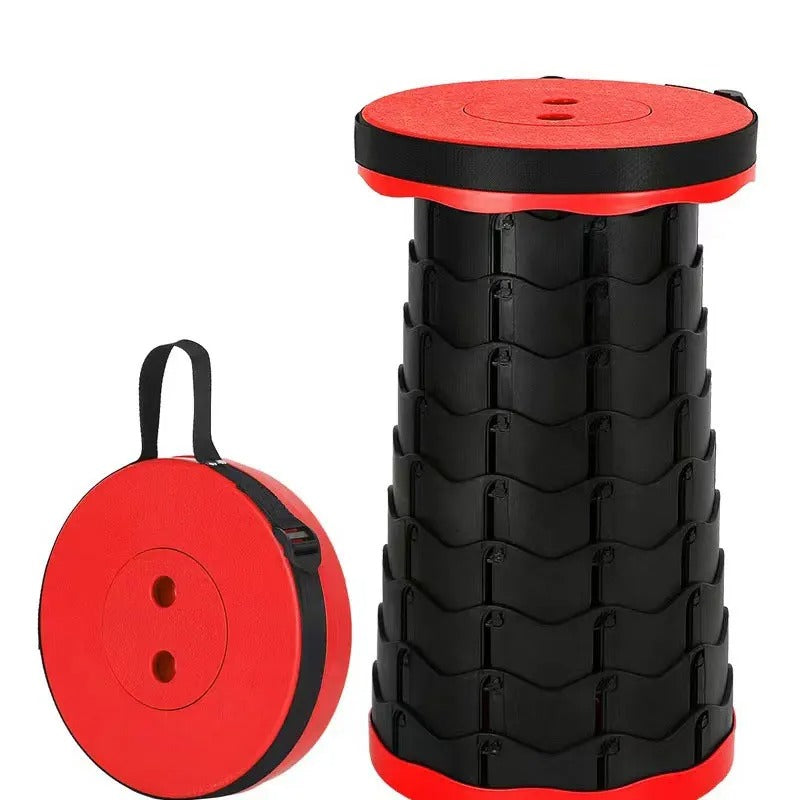 Portable Retractable Camping Chair with Adjustable Height, Collapsible Design and 130 kg Capacity