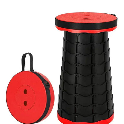 Portable Retractable Camping Chair with Adjustable Height, Collapsible Design and 130 kg Capacity
