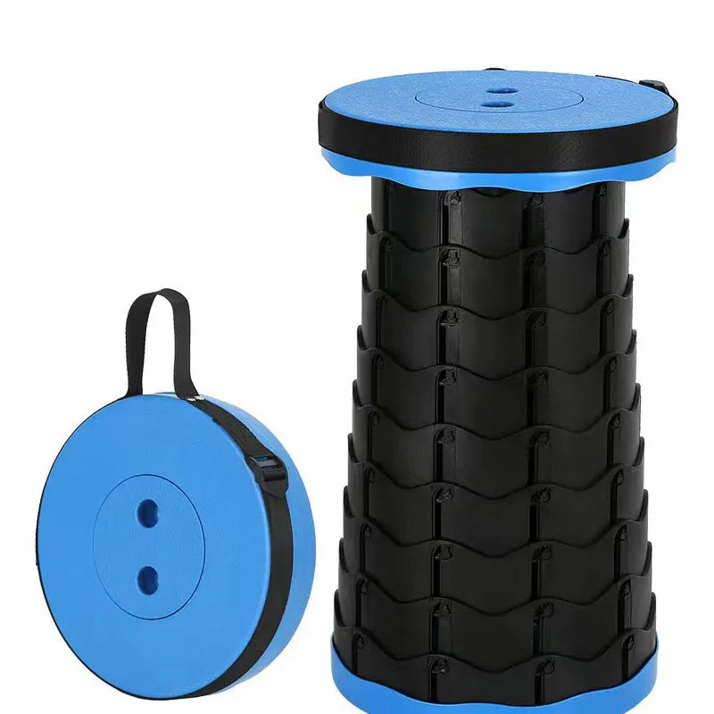 Portable Retractable Camping Chair with Adjustable Height, Collapsible Design and 130 kg Capacity