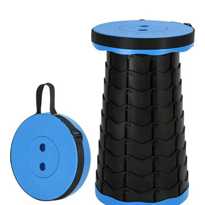 Portable Retractable Camping Chair with Adjustable Height, Collapsible Design and 130 kg Capacity