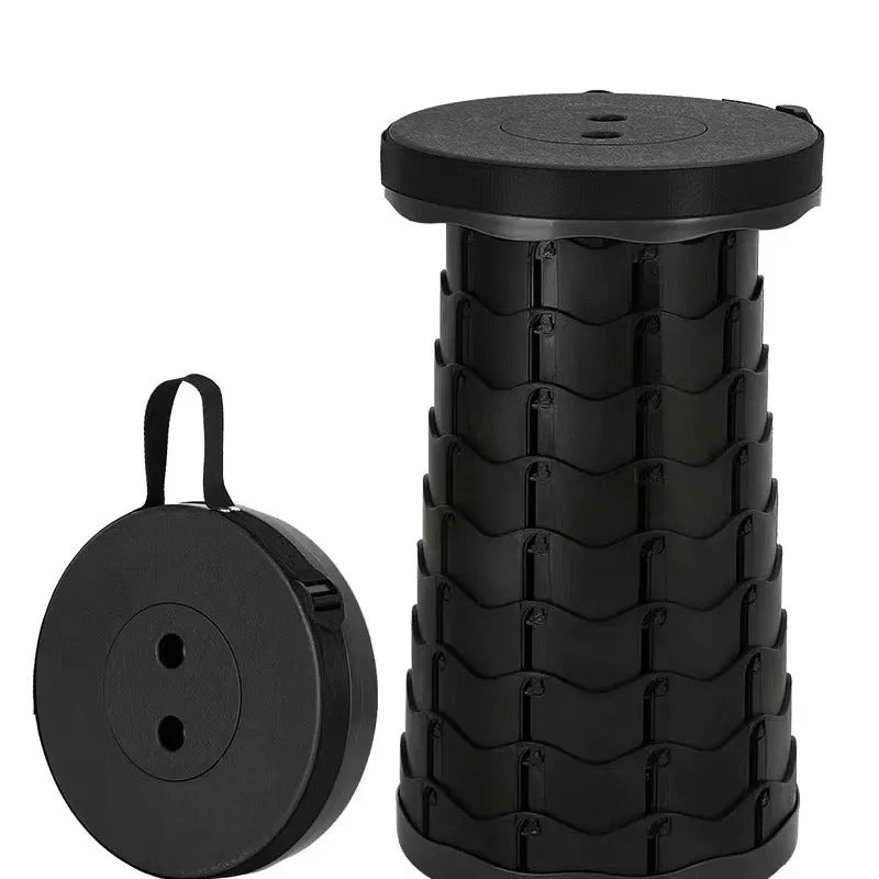 Portable Retractable Camping Chair with Adjustable Height, Collapsible Design and 130 kg Capacity