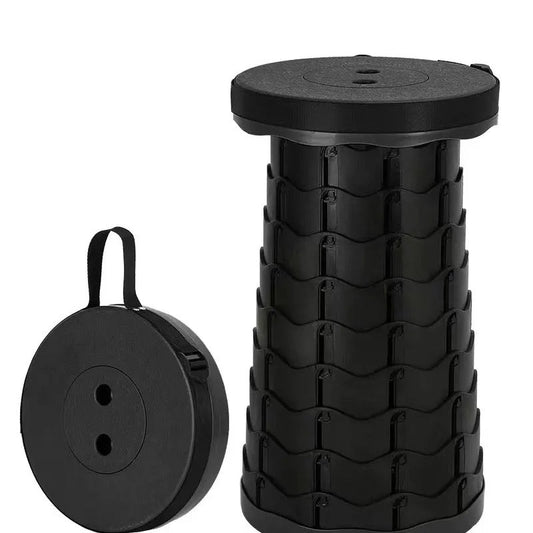 Portable Retractable Camping Chair with Adjustable Height, Collapsible Design and 130 kg Capacity