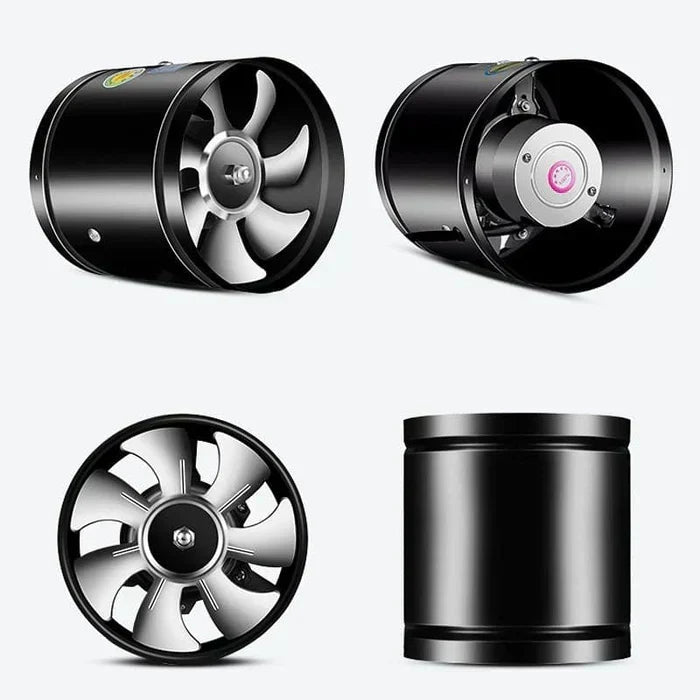 Powerful Ventilation Extraction Fan with Quiet Operation and Metal Housing