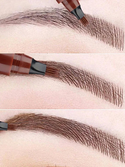 Precision Eyebrow Pencil with 4-Tip Applicator and Waterproof Formula