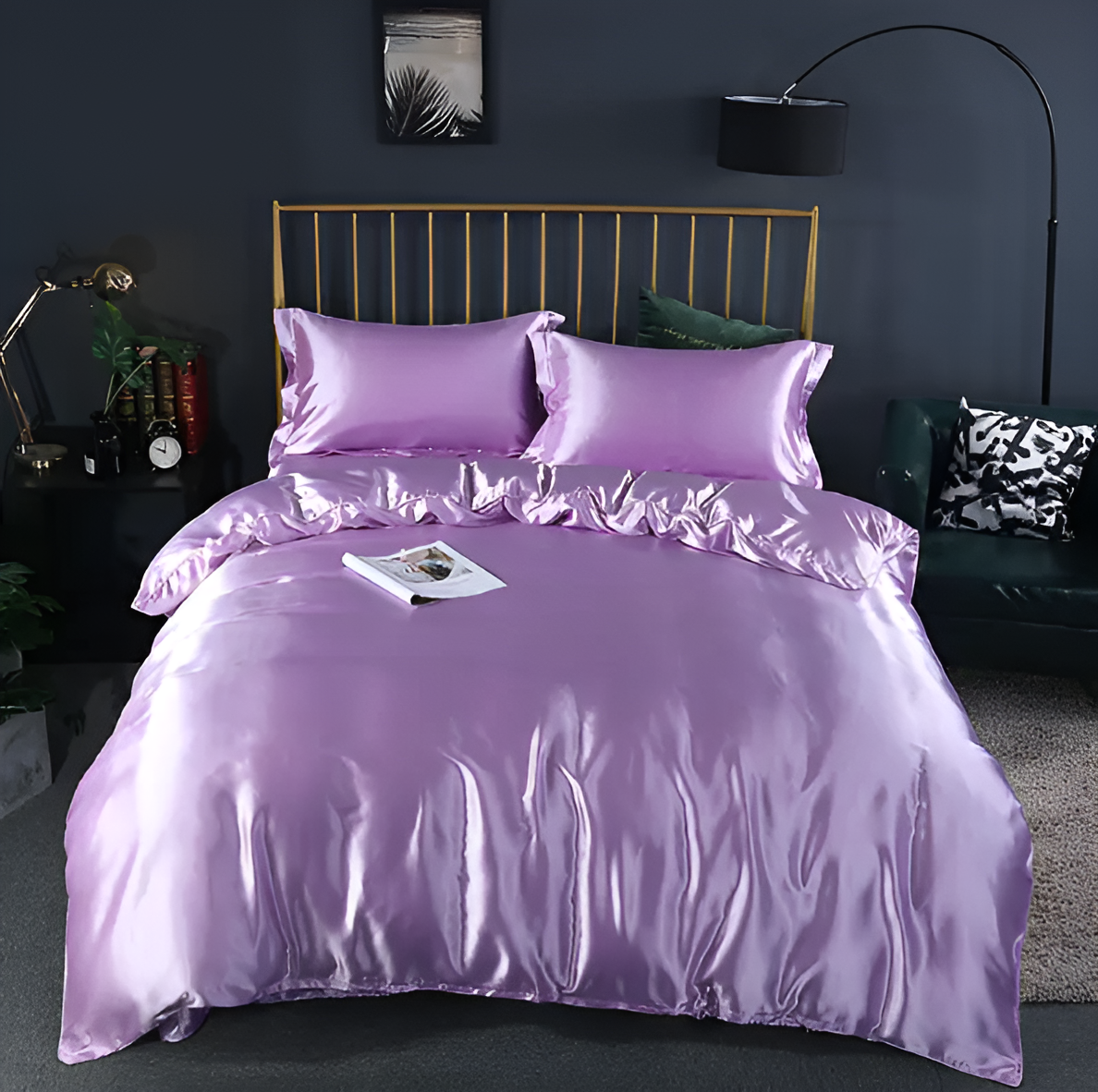 Premium Mulberry Silk Bedding Set with Soft Breathable Comfort