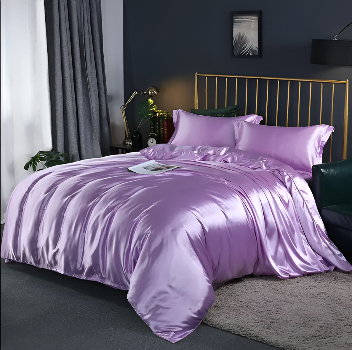 Premium Mulberry Silk Bedding Set with Soft Breathable Comfort