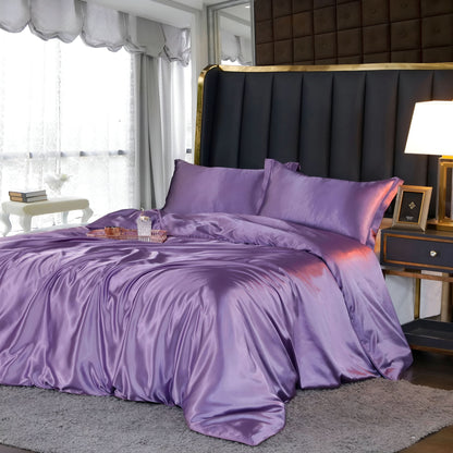 Premium Mulberry Silk Bedding Set with Soft Breathable Comfort