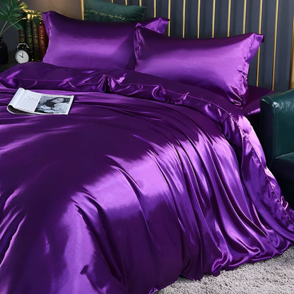Premium Mulberry Silk Bedding Set with Soft Breathable Comfort