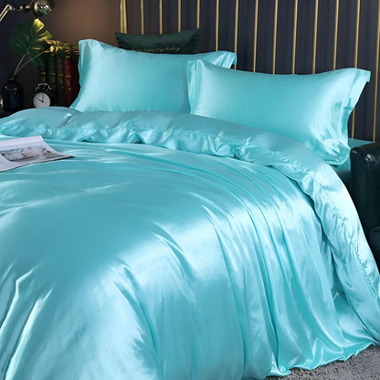 Premium Mulberry Silk Bedding Set with Soft Breathable Comfort
