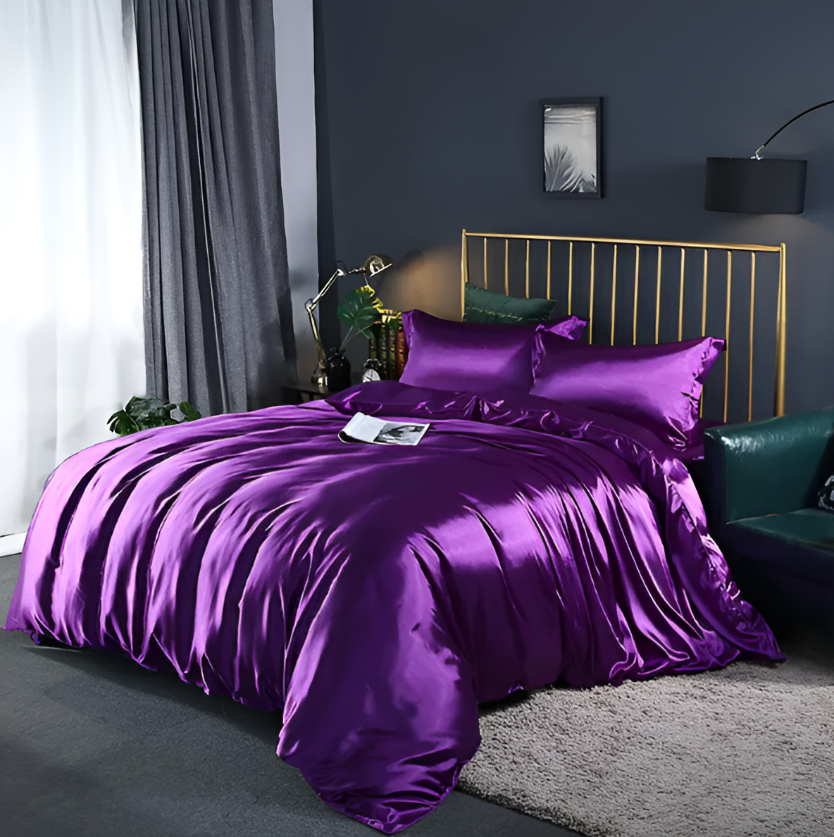 Premium Mulberry Silk Bedding Set with Soft Breathable Comfort