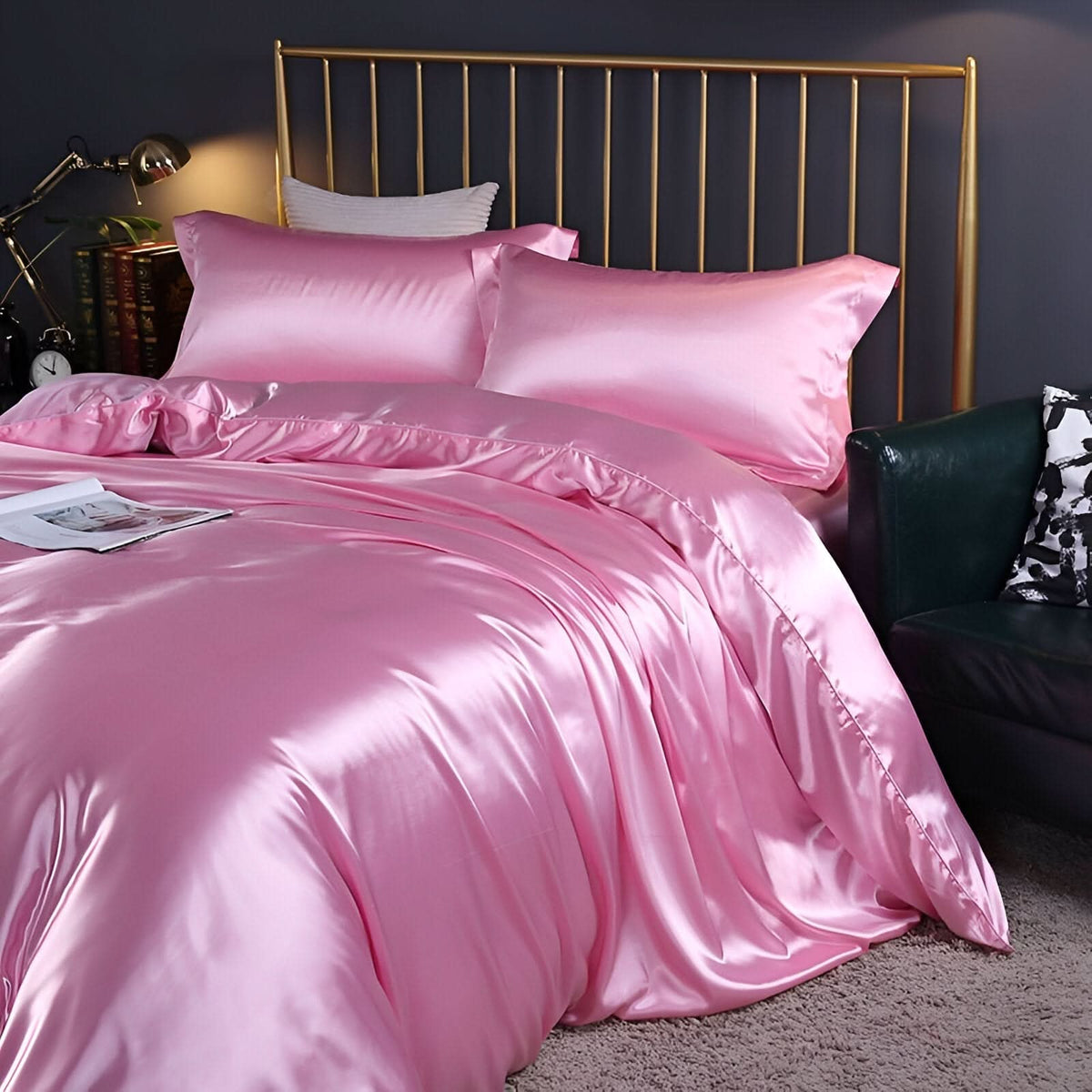 Premium Mulberry Silk Bedding Set with Soft Breathable Comfort