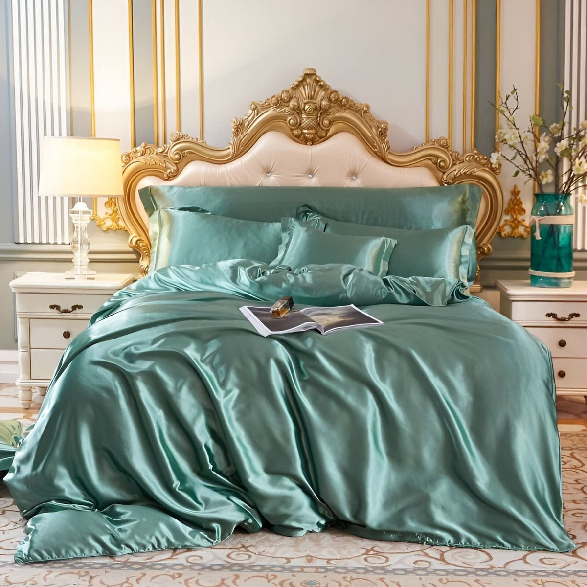 Premium Mulberry Silk Bedding Set with Soft Breathable Comfort