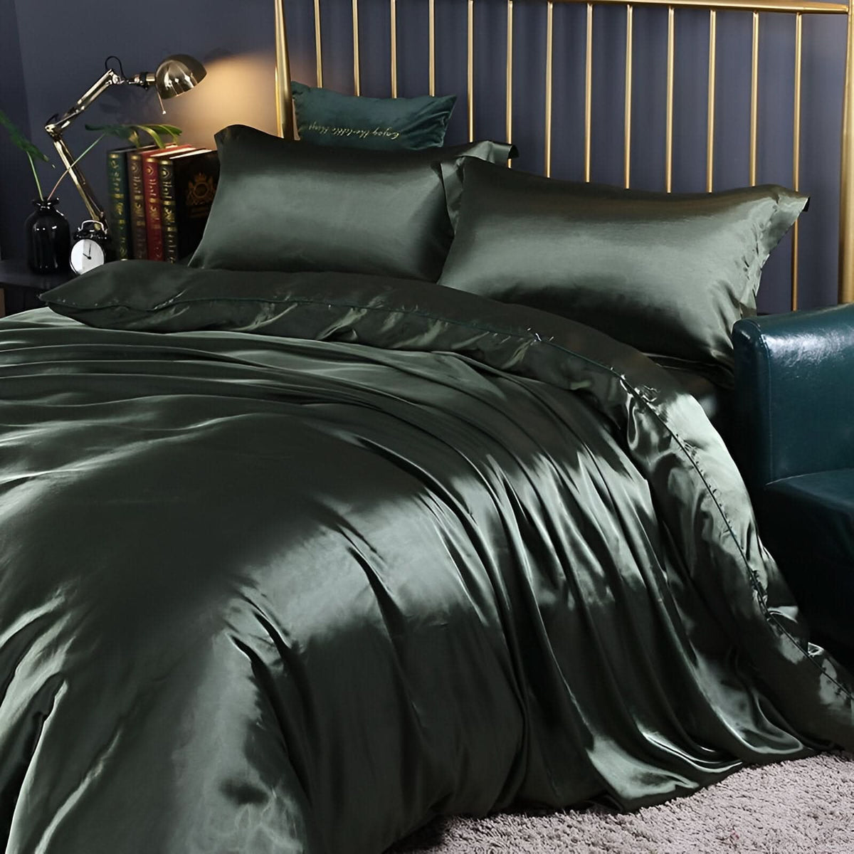Premium Mulberry Silk Bedding Set with Soft Breathable Comfort