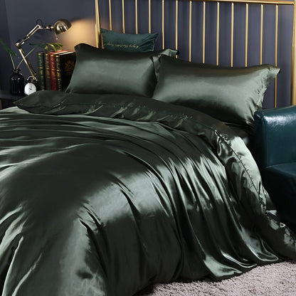 Premium Mulberry Silk Bedding Set with Soft Breathable Comfort