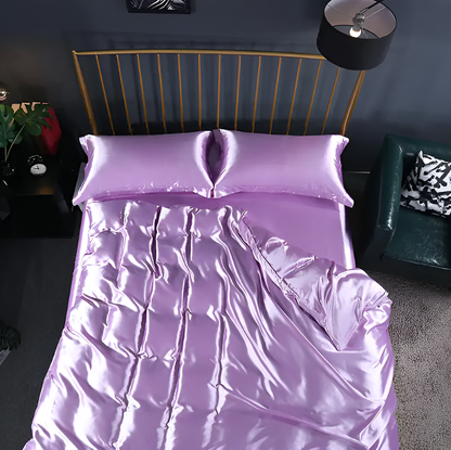 Premium Mulberry Silk Bedding Set with Soft Breathable Comfort