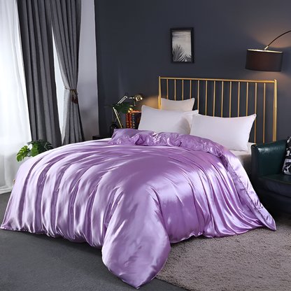 Premium Mulberry Silk Bedding Set with Soft Breathable Comfort