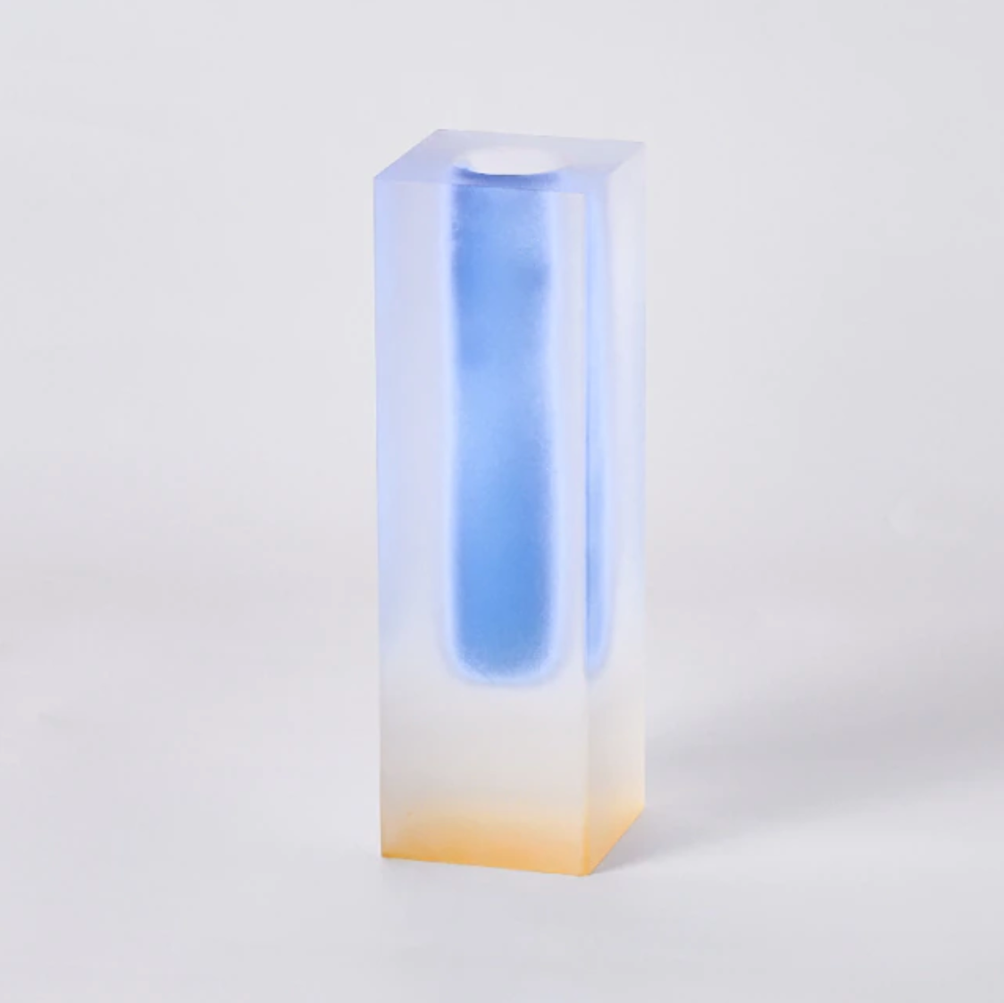 Prism Acrylic Vase and Desk Organiser with Geometric Design and Rainbow Light Effect