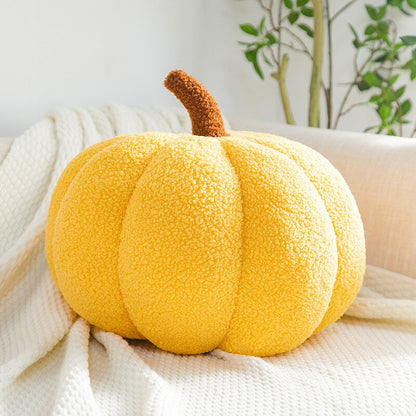 Pumpkin Decorative Cushion with Soft Plush Fabric for Autumn-Inspired Interiors