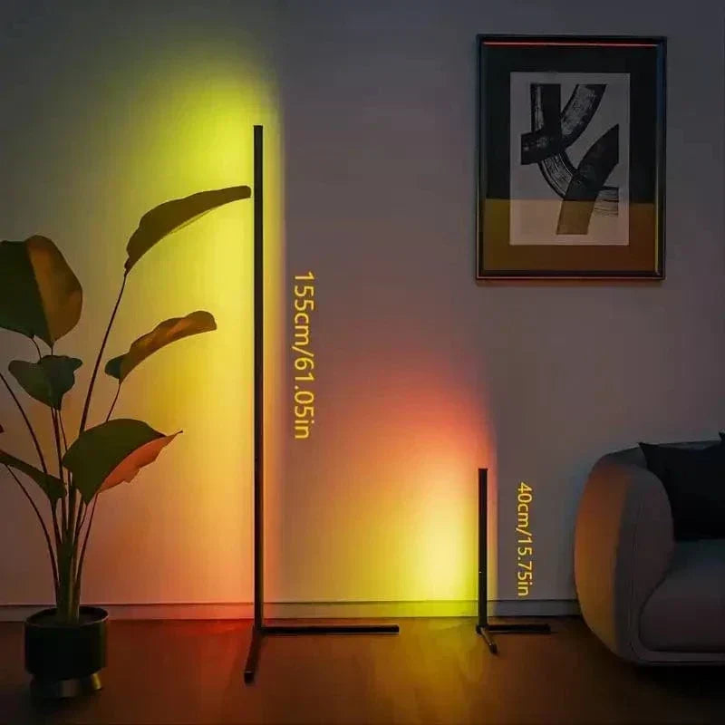 RGB Corner Lamp with Remote Control, Adjustable Brightness and Colour Effects