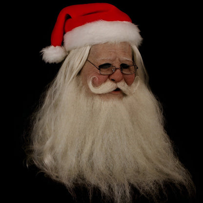 Realistic Old Man Latex Mask with Movable Mouth for Halloween Cosplay