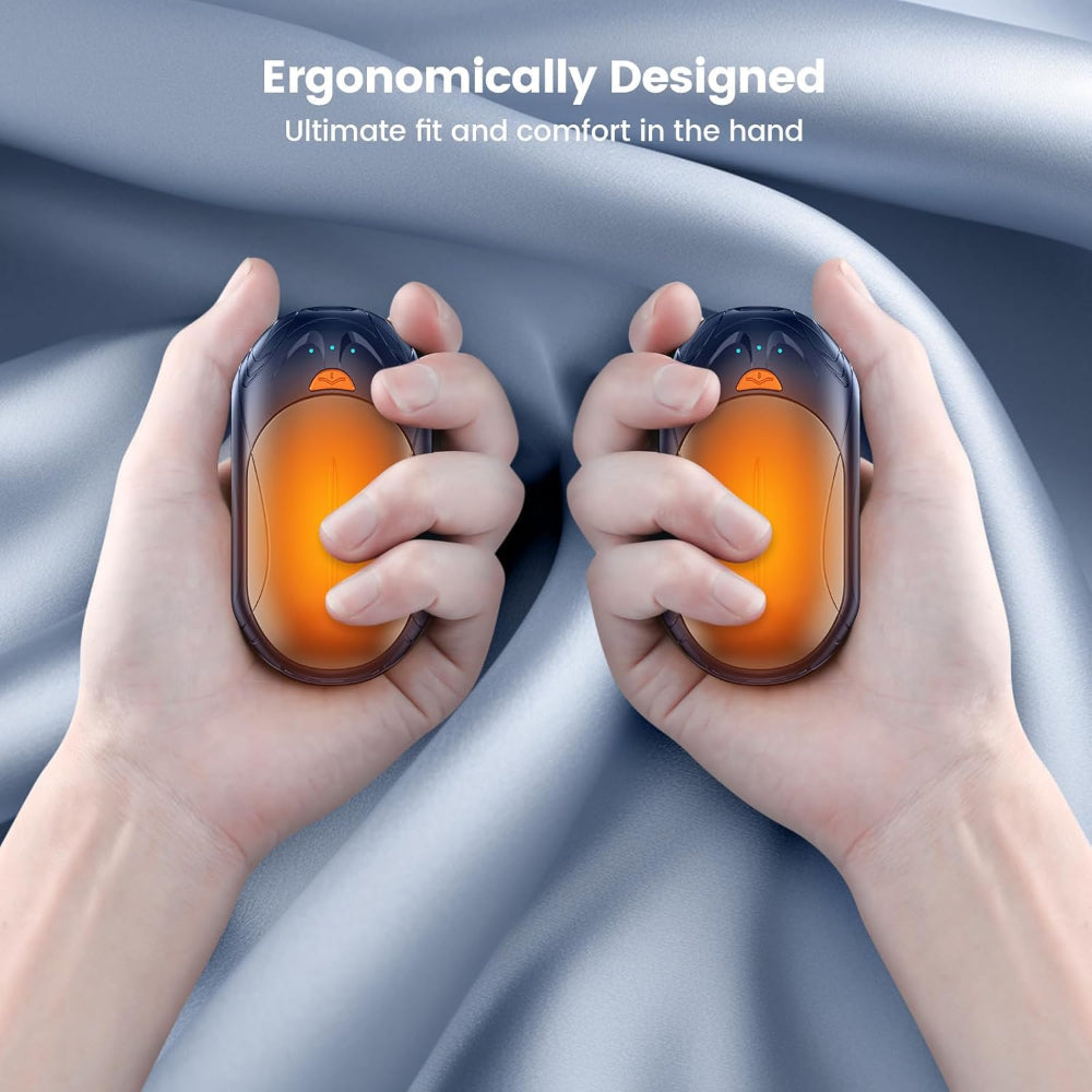 Rechargeable Electric Hand Warmers Dual Pack Portable Pocket Heating Set