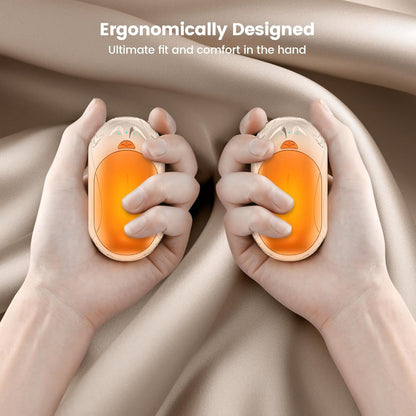 Rechargeable Electric Hand Warmers Dual Pack Portable Pocket Heating Set