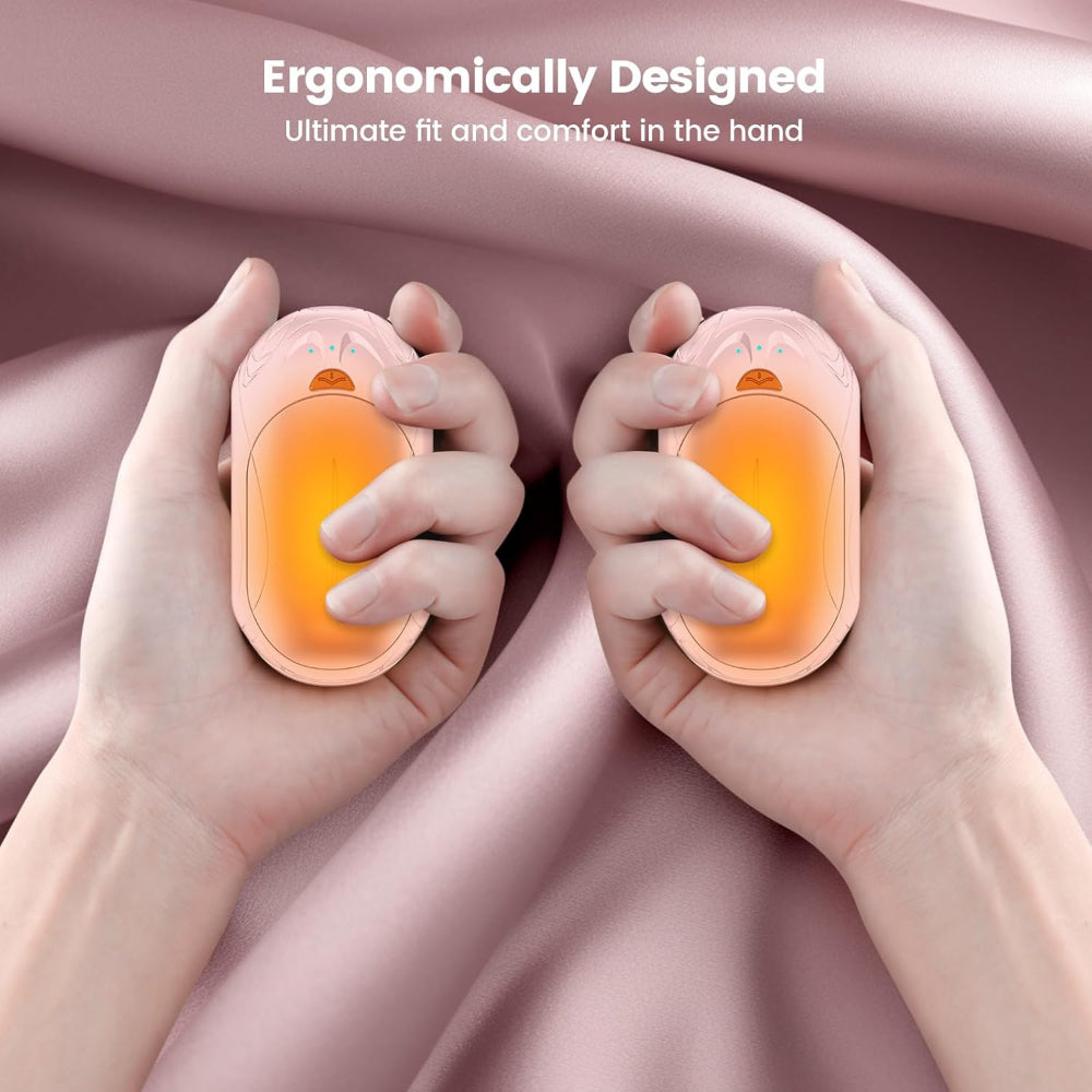 Rechargeable Electric Hand Warmers Dual Pack Portable Pocket Heating Set