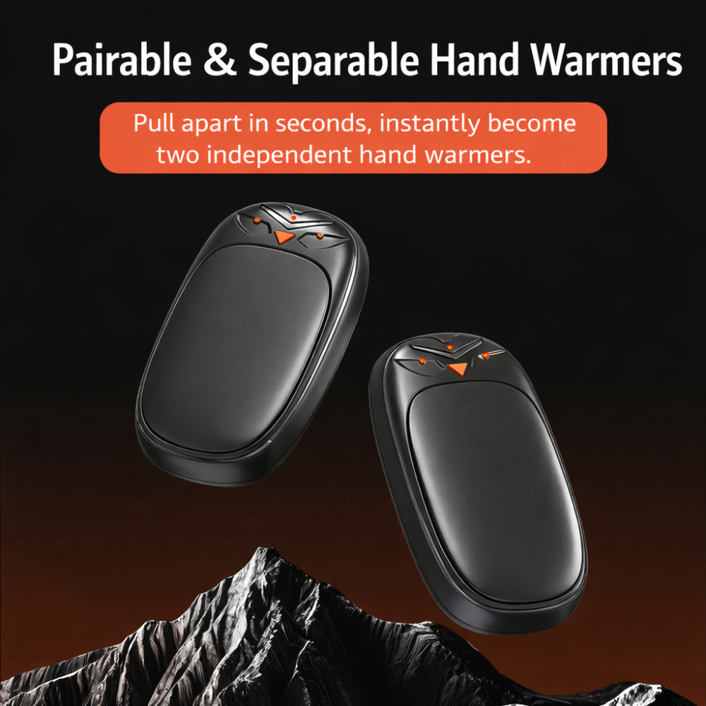 Rechargeable Electric Hand Warmers Dual Pack Portable Pocket Heating Set