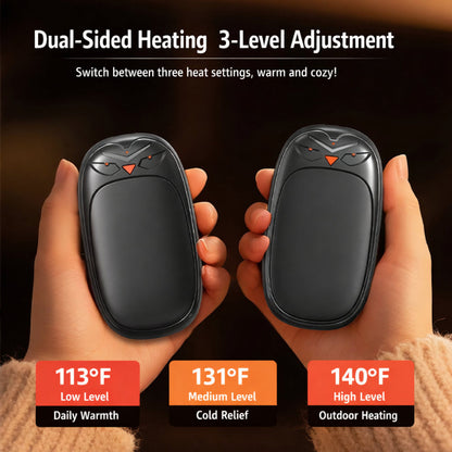 Rechargeable Electric Hand Warmers Dual Pack Portable Pocket Heating Set