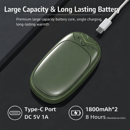 Rechargeable Electric Hand Warmers Dual Pack Portable Pocket Heating Set
