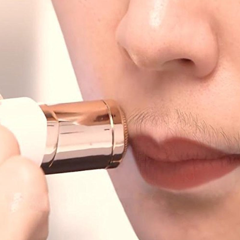 Rechargeable Facial Hair Remover with Compact USB Design