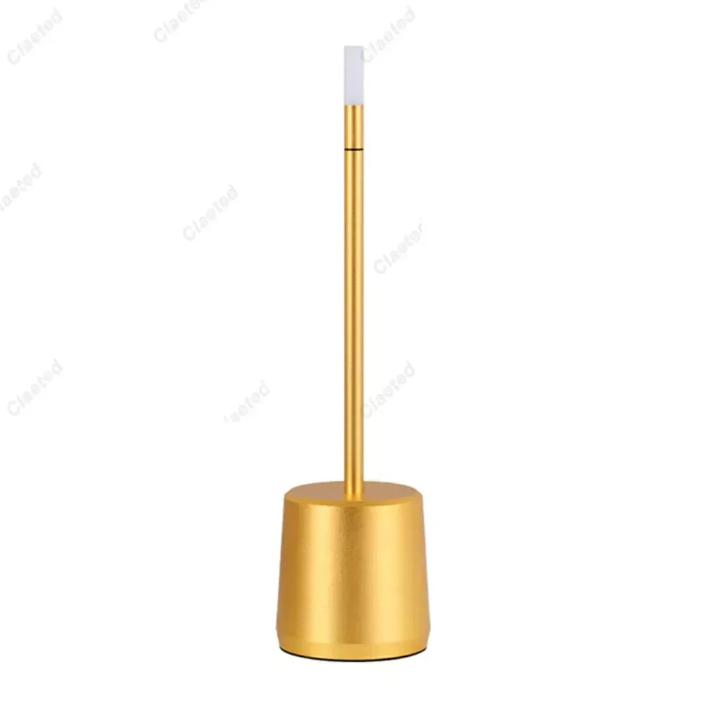 Rechargeable LED Table Lamp with Stepless Dimming and Crystal Shade