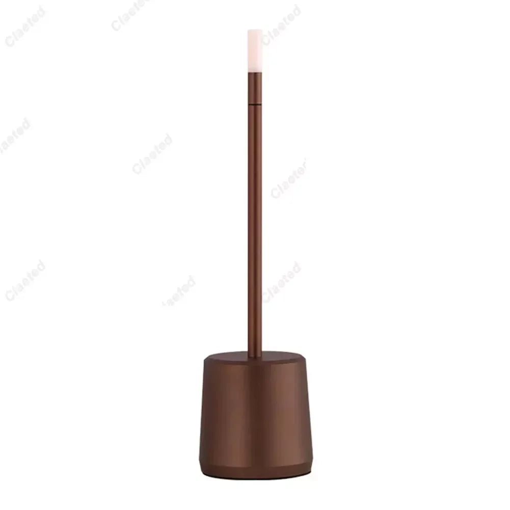 Rechargeable LED Table Lamp with Stepless Dimming and Crystal Shade