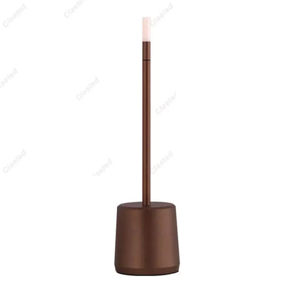 Rechargeable LED Table Lamp with Stepless Dimming and Crystal Shade