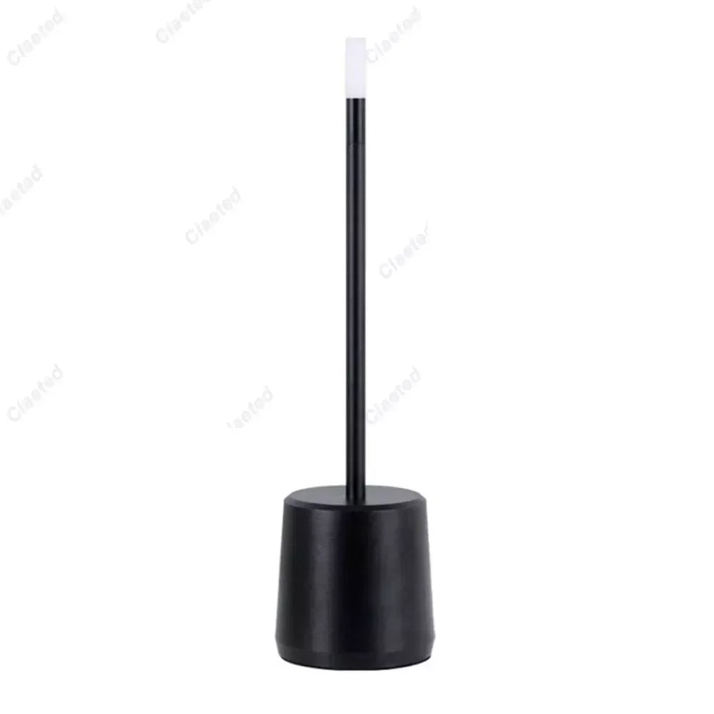 Rechargeable LED Table Lamp with Stepless Dimming and Crystal Shade