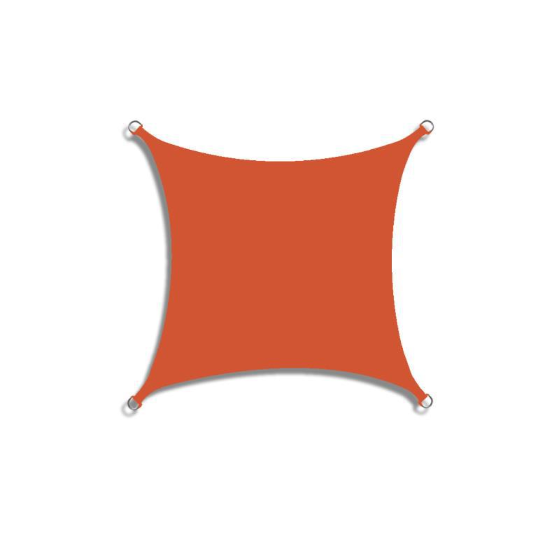 Rectangular Sun Shade Sail with Reinforced Corners and Fixing Rope