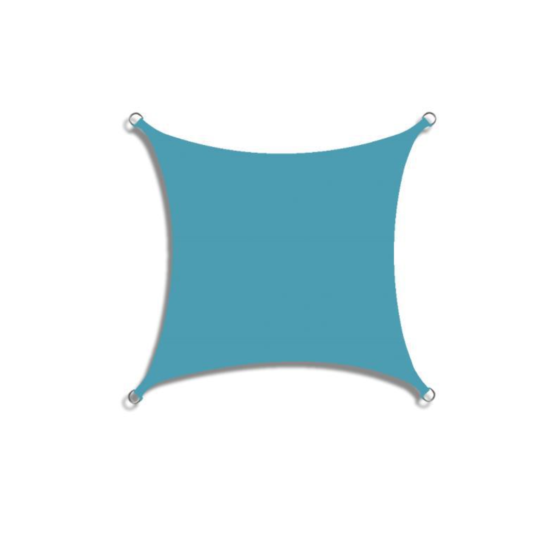 Rectangular Sun Shade Sail with Reinforced Corners and Fixing Rope