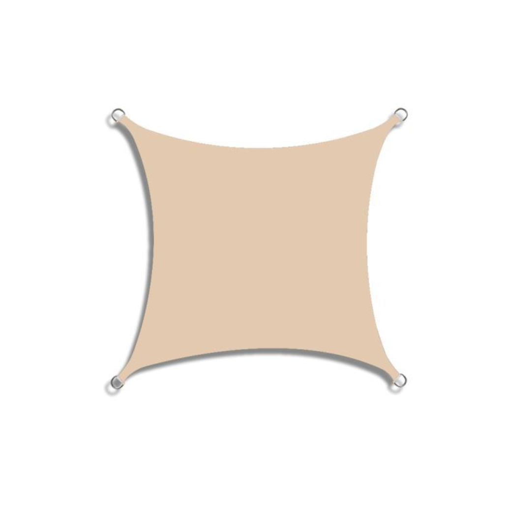 Rectangular Sun Shade Sail with Reinforced Corners and Fixing Rope