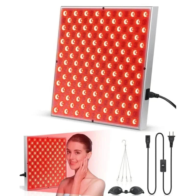 Red Light Therapy Panel with 225 LEDs, Red & Infrared Light for Skin Care