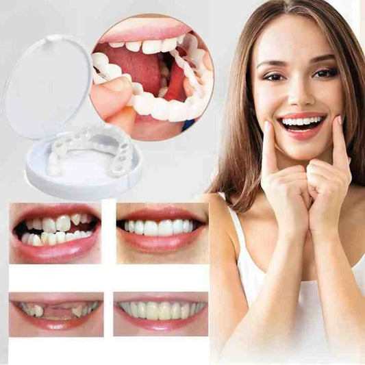 Removable Cosmetic Tooth Set for a Natural-Looking Smile