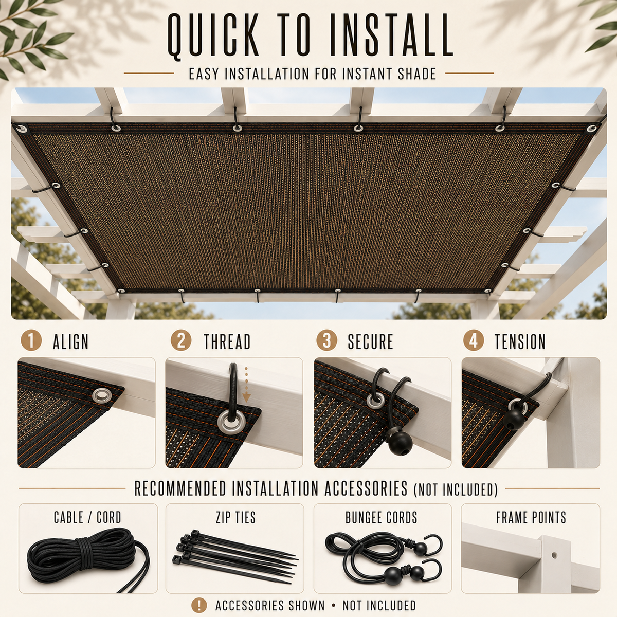 Retractable Side Shade Panel with Reinforced Edges for Outdoor Privacy