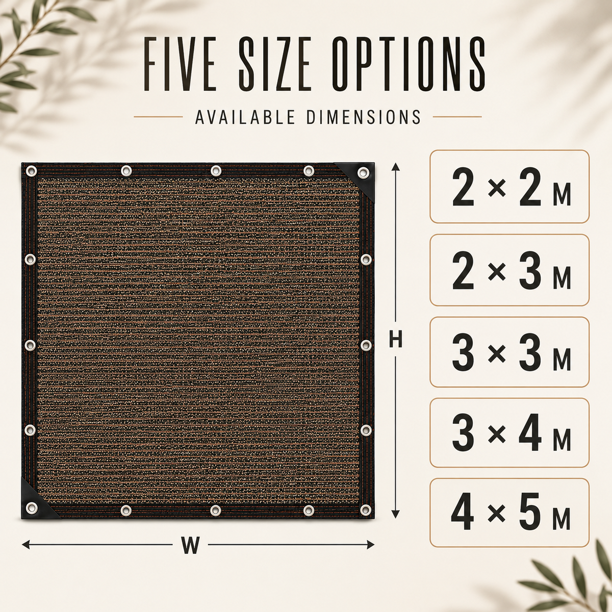 Retractable Side Shade Panel with Reinforced Edges for Outdoor Privacy